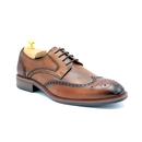 Paolo Vandini Lough Brogue Derby Shoes in Tan	